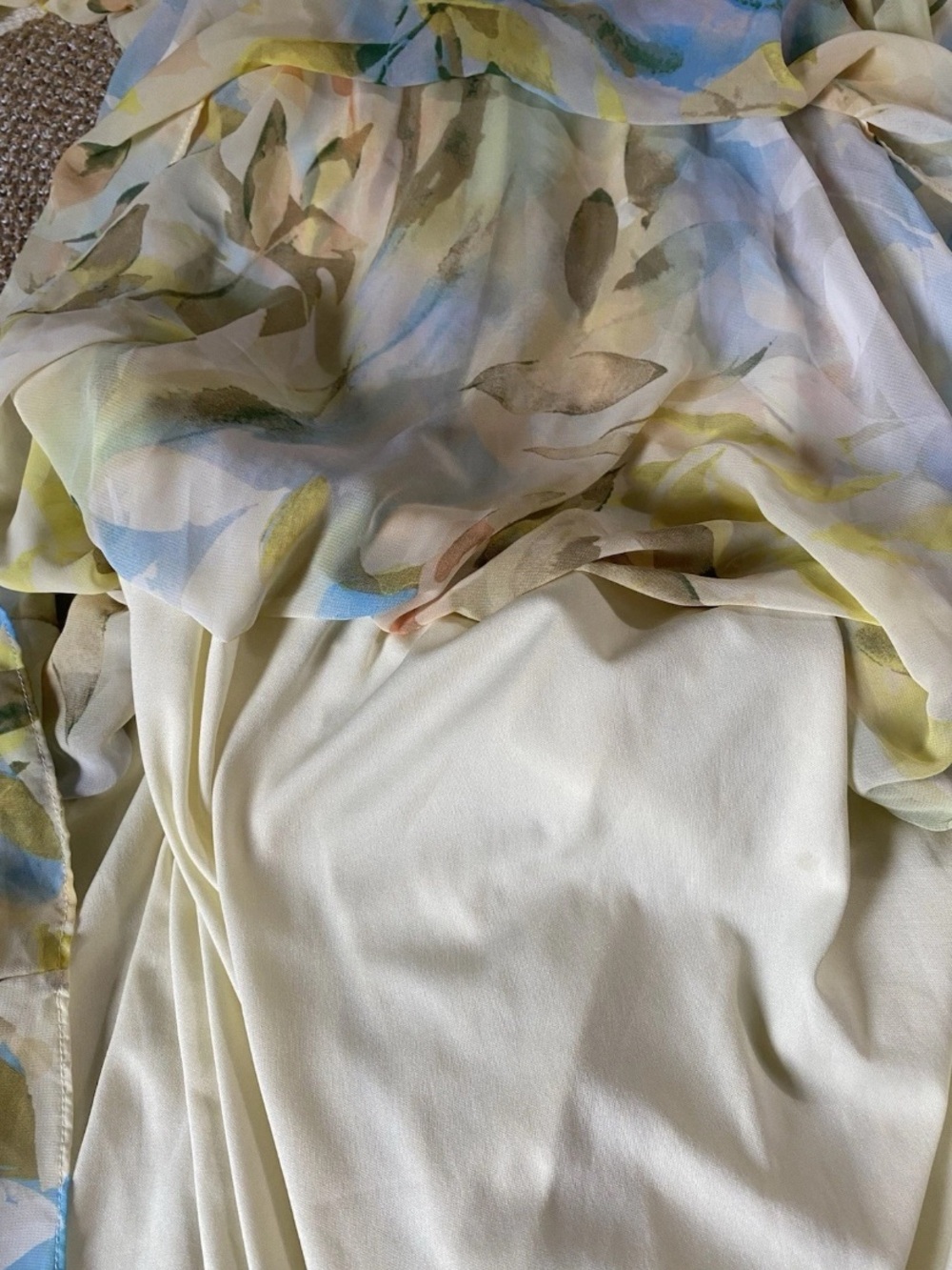 Laundry By Shelli Segal Los Angeles Floral Pastel Flowy Maxi Dress Wedding Guest - Picture 10 of 16
